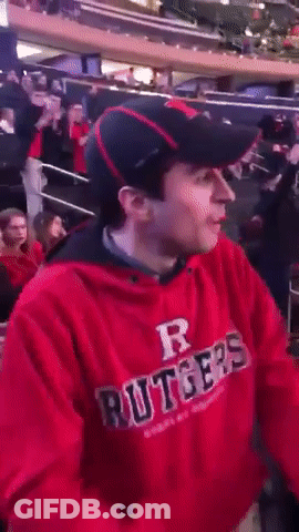 Man In Red Hoodie With Letter R GIF