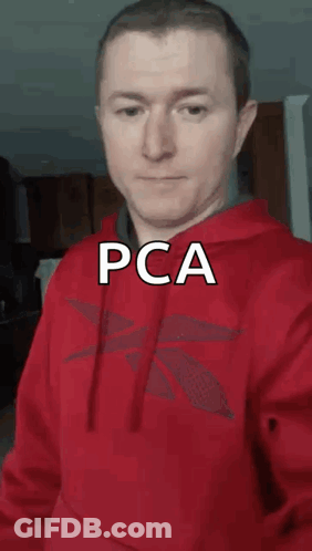 Man In Red Hoodie With PCA On Face GIF