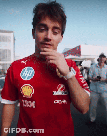 Man In Red IBM And HP Shirt GIF