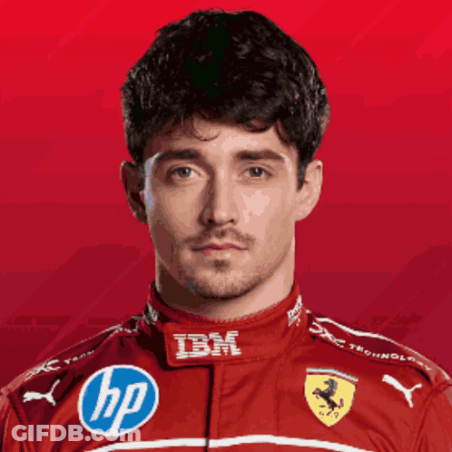 Man In Red IBM HP Shirt GIF