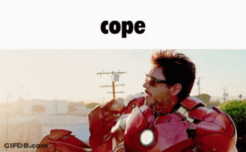 Man In Red Iron Man Suit By Telephone Pole GIF