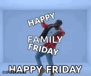Man In Red Jacket Dancing Happy Family Friday GIF