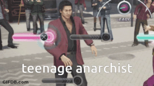 Man In Red Jacket Dancing Teenage Anarchist GIF