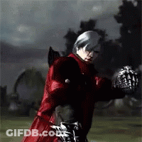 Man In Red Jacket Holding Sword GIF