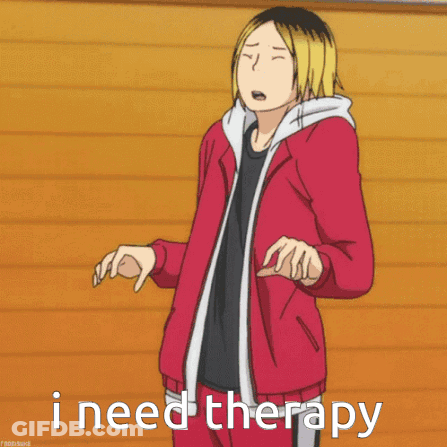 Man In Red Jacket I Need Therapy GIF