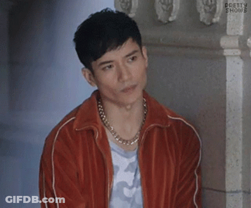 Man In Red Jacket Pointing And Saying Sucker GIF
