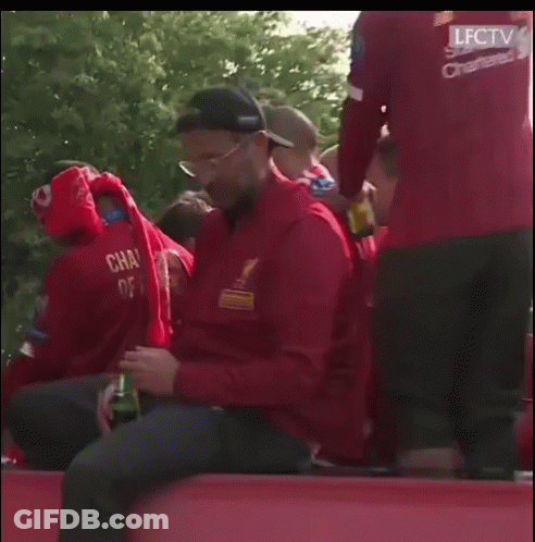 Man In Red Jacket Saying Cha GIF