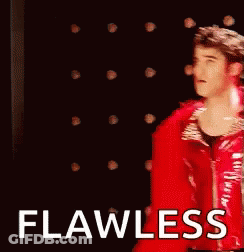 Man In Red Jacket Saying Flawless GIF