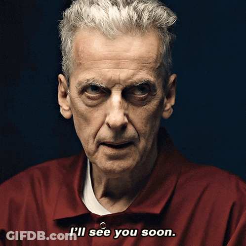 Man In Red Jacket Saying I'll See You Soon GIF
