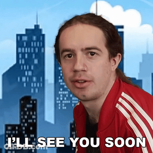 Man In Red Jacket Saying I'll See You Soon GIF