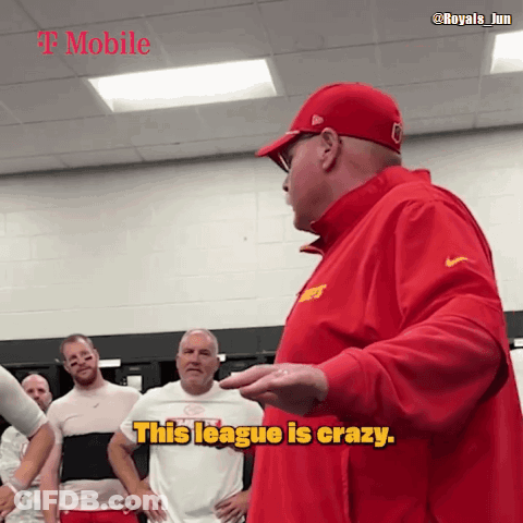 Man In Red Jacket Saying This League Is Crazy GIF