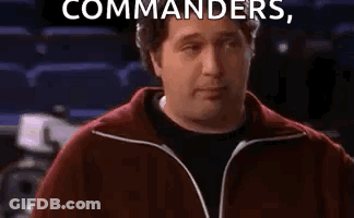 Man In Red Jacket Saying We Commanders We GIF