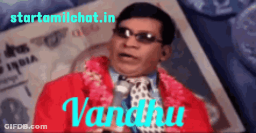 Man In Red Jacket Vandhu Sunglasses GIF