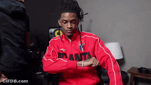 Man In Red Jacket With Atlanta GIF