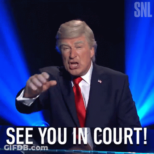 Man In Red Jacket With Case Dismissed GIF