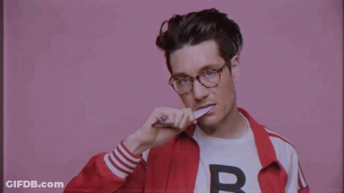 Man In Red Jacket With Letter B GIF