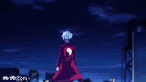 Man In Red Jacket With Yin Yang Symbol GIF