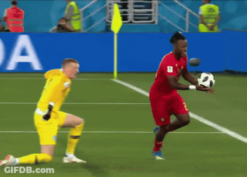 Man In Red Jersey Number 1 GIF