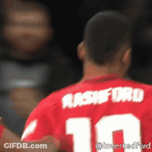 Man In Red Jersey Number 10 GIF