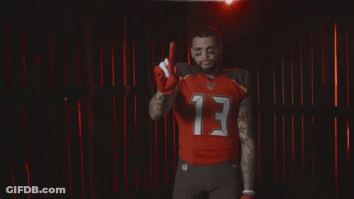 Man In Red Jersey Number 13 GIF