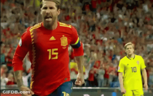 Man In Red Jersey Number 15 GIF