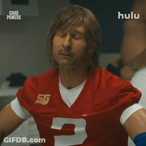 Man In Red Jersey Number 3 Says I Can Fall Ill GIF