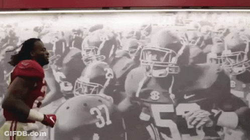 Man In Red Jersey Number 37 GIF