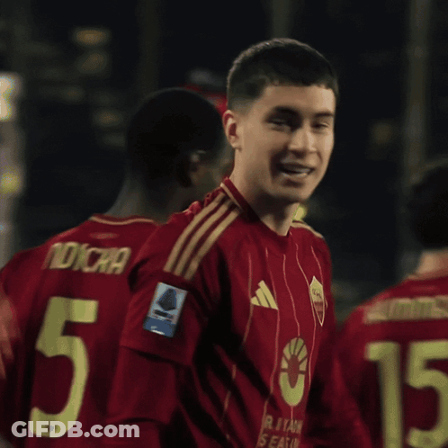 Man In Red Jersey Number 5 GIF