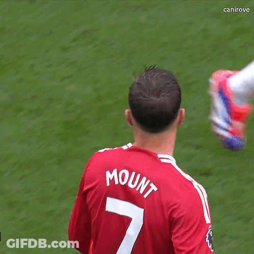 Man In Red Jersey Number 7 GIF