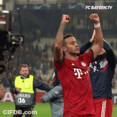Man In Red Jersey Saying Standard Chartered GIF