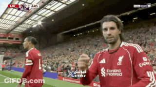 Man In Red Jersey Saying Standard Chartered GIF
