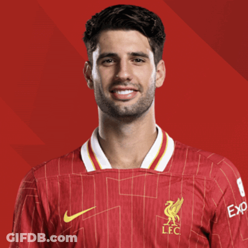 Man In Red Jersey With LFC GIF