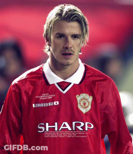 Man In Red Jersey With Sharp GIF