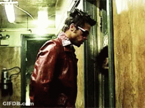 Man In Red Leather Jacket And Sunglasses GIF