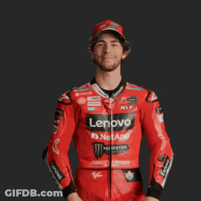 Man In Red Lenovo Jacket And Hat GIF