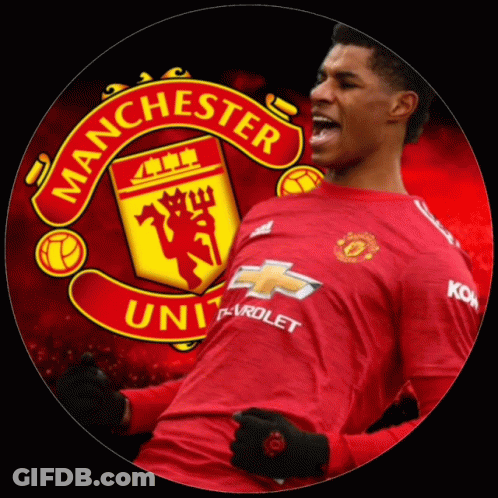 Man In Red Manchester Shirt GIF