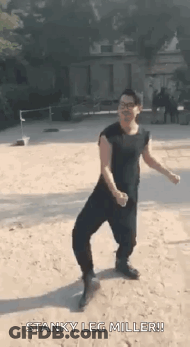 Man In Red Postseason Shirt GIF