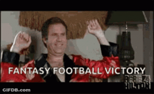 Man In Red Robe Celebrating Fantasy Football Victory GIF