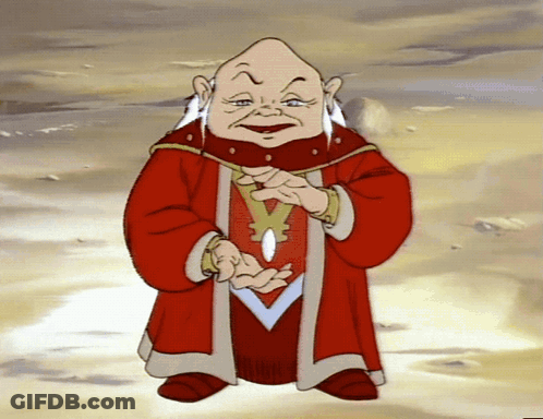 Man In Red Robe Holding Something GIF