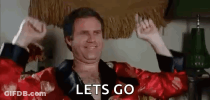 Man In Red Robe Raising Arms Saying Lets Go GIF