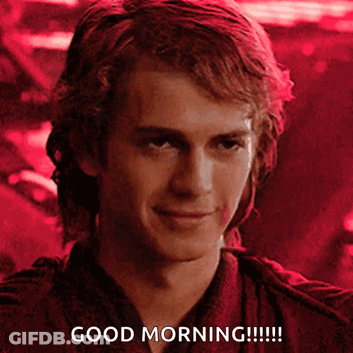 Man In Red Robe Smiling Saying Good Morning GIF