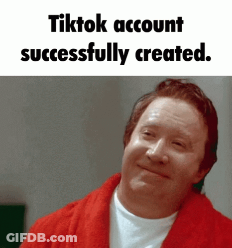 Man In Red Robe Smiling TikTok Account Successfully Created GIF
