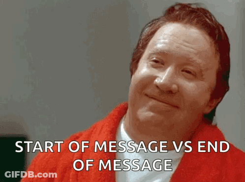 Man In Red Robe Smiling With Message GIF