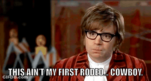 Man In Red Robe This Ain't My First Rodeo Cowboy GIF