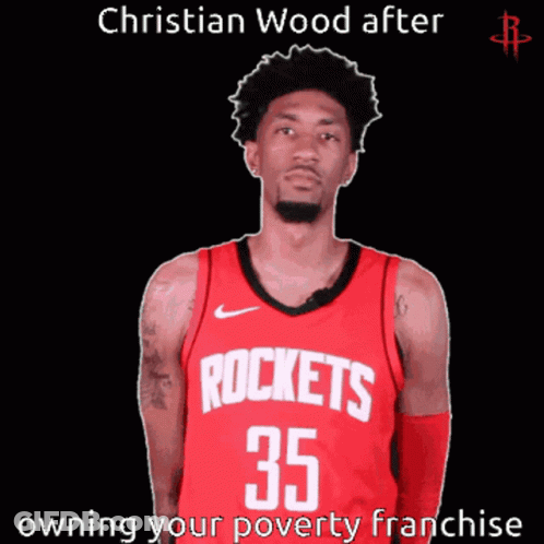 Man In Red Rockets Jersey Giving Thumbs Up GIF