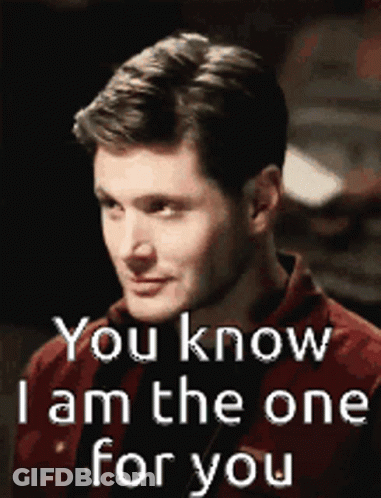 Man In Red Saying You Know I Am The One For You GIF