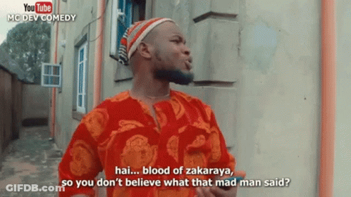 Man In Red Says Hai Blood Of Zakara GIF