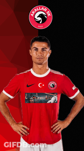 Man In Red Shirt Akallar SK GIF