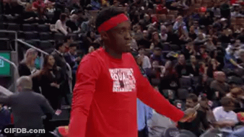 Man In Red Shirt And Headband GIF