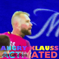 Man In Red Shirt Angry Klaus Activated GIF